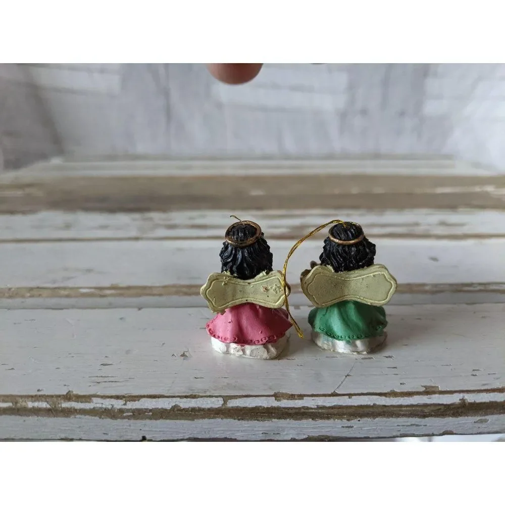 Mini cherub angel Christmas‎ holiday Hanging tree o